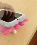 Squishy Bubble Pink Jellyfish Plush iPhone Case