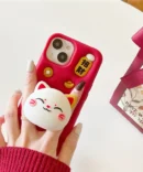 Maneki-neko Cat Pop Holder iPhone Case