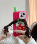 Plush Retro Telephone Braided Sunglasses Girl Case