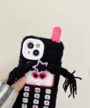 Plush Retro Telephone Braided Sunglasses Girl Case