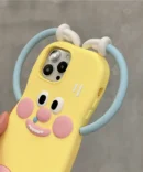Heart-Hugging Cartoon Design iPhone Case